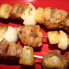 Pork and Vegetable/fruit Kabobs