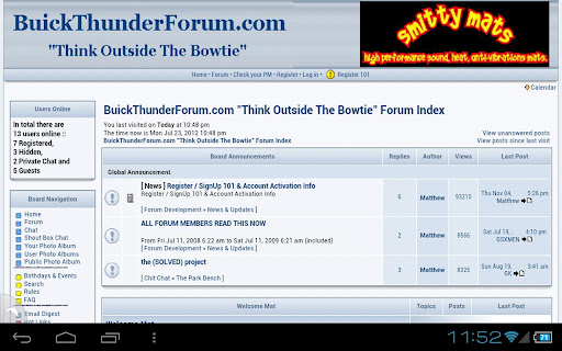 Buick Thunder Forum Widget