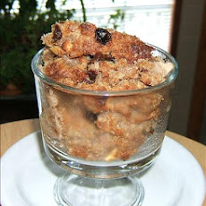 Apple, Rum and Raisin Bread Pudding