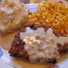 All American Chicken Fried Steak With Cream Gravy