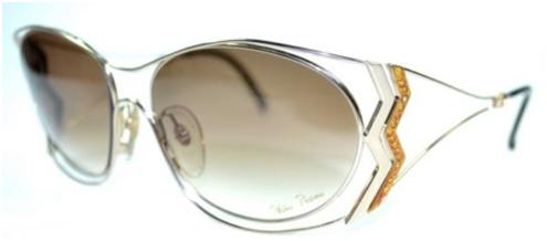 Braune Metall-Brille