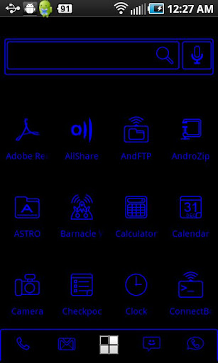 LightWorks Navy ADW Theme