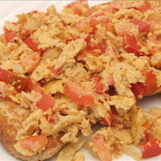 Scrambled Eggs and Capsicum