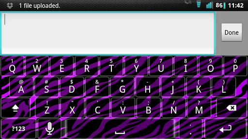 【免費個人化App】Purple Zebra Keyboard Skin-APP點子