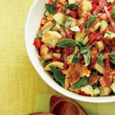 Toasted-Bread Salad with Salami