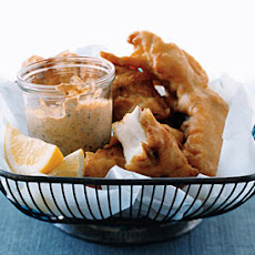 Beer-Battered Fish with Smoked-Paprika Mayonnaise