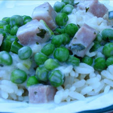 Creamed Ham With Peas