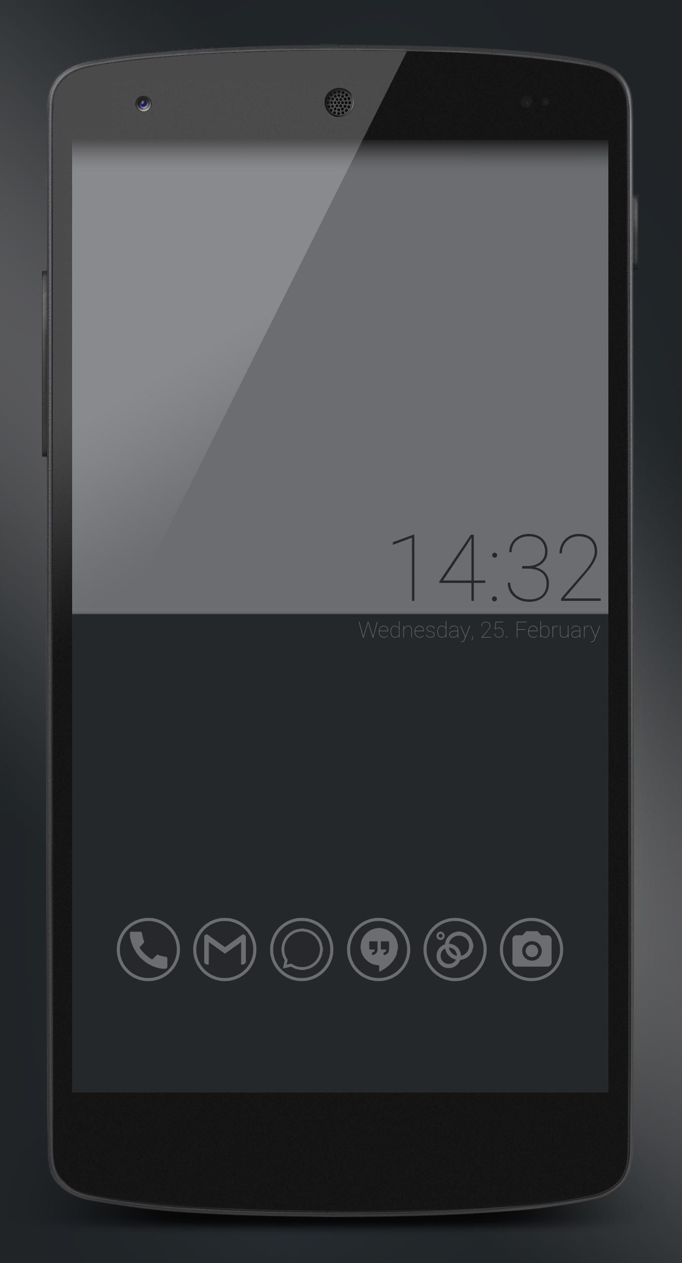 Android application Just Grey Icon Pack screenshort