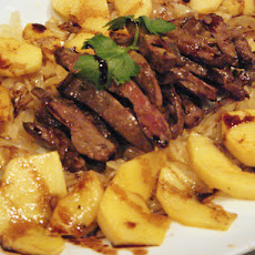 Sautéed Liver with Caramelized Onions and Apples