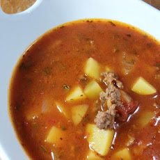 Spicy Potato-Beef Soup