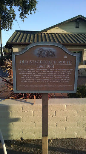 Old Stage Coach Historical Marker