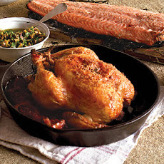 Roasted Chicken and Plums