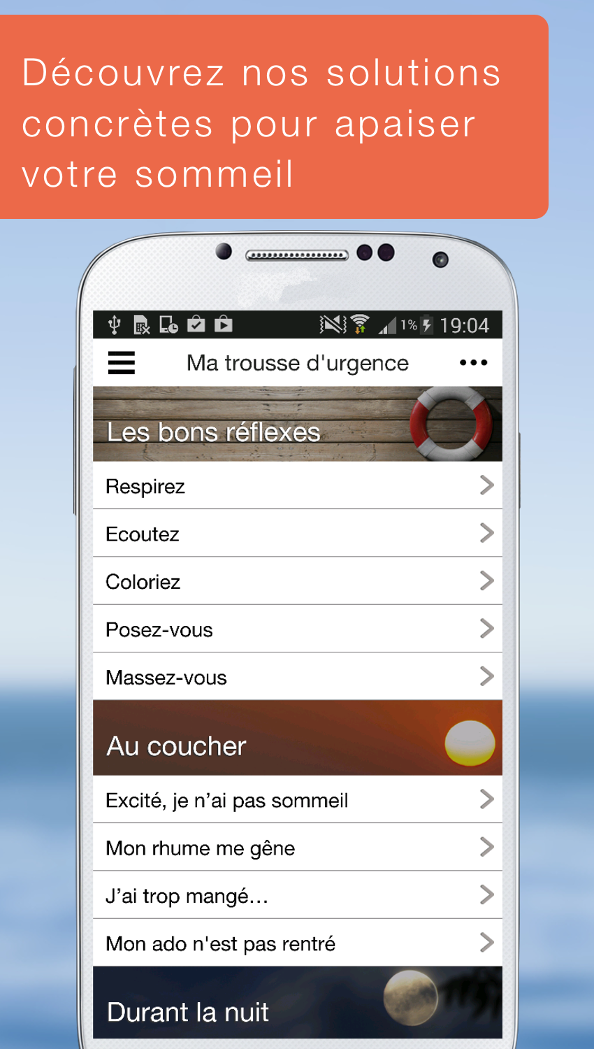Android application Mieux dormir - Psychologies screenshort