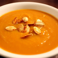 Smoky and Sweet Roasted Pumpkin Soup