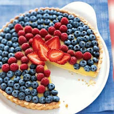 White Balsamic Custard Tart with Fresh Berry Topping