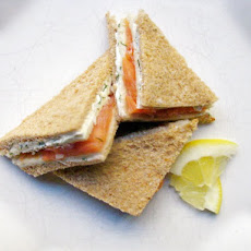 Smoked Salmon and Dill Tea Sandwiches