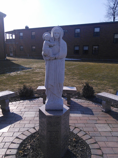 Mary and Baby Jesus Statue at Our Mother of Good Counsel