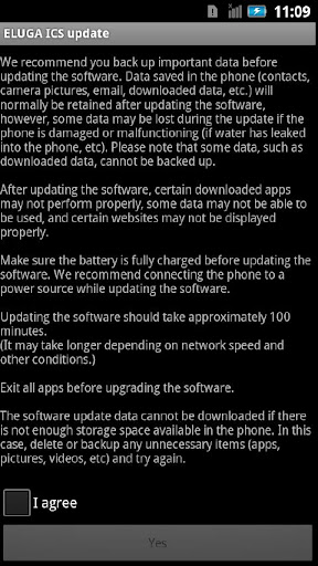 ELUGA ICS Update