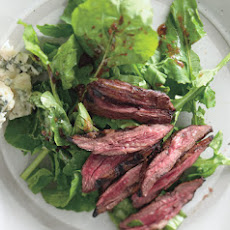 Grilled Skirt Steak and Arugula Salad with Roquefort and Catalina Dressing