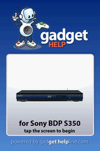 Sony BDPS350 - Gadget Help