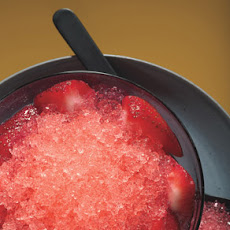 Watermelon Granita with Gingered Strawberries