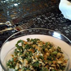 Crunchy Sprouted Lentil Walnut Salad (Raw / Live Food)