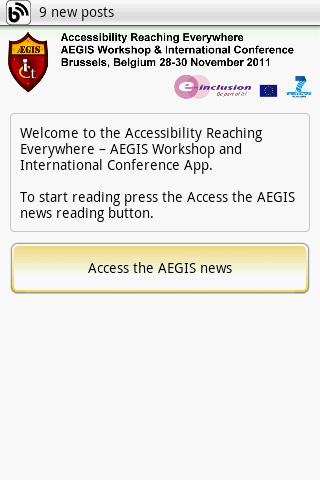 AEGIS Conf. App