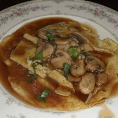 Egg Foo Yung with Mushroom Sauce