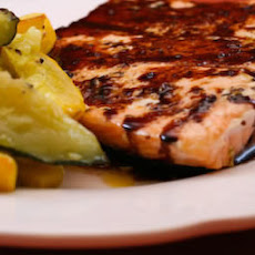 Roasted Salmon with Balsamic Sauce