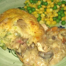 Crusty Chicken Casserole With Cheese Batter