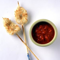 Parmesan-crusted Calamari Kebabs