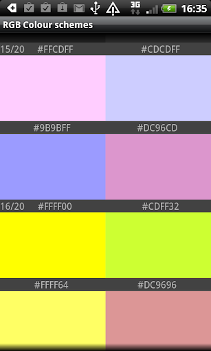 【免費工具App】RGB Demo Color schemes-APP點子