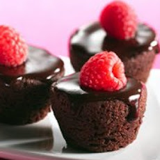 Ganache Topped Brownie Bites
