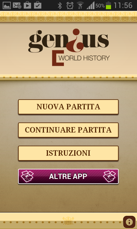 Android application Genius World History Quiz screenshort