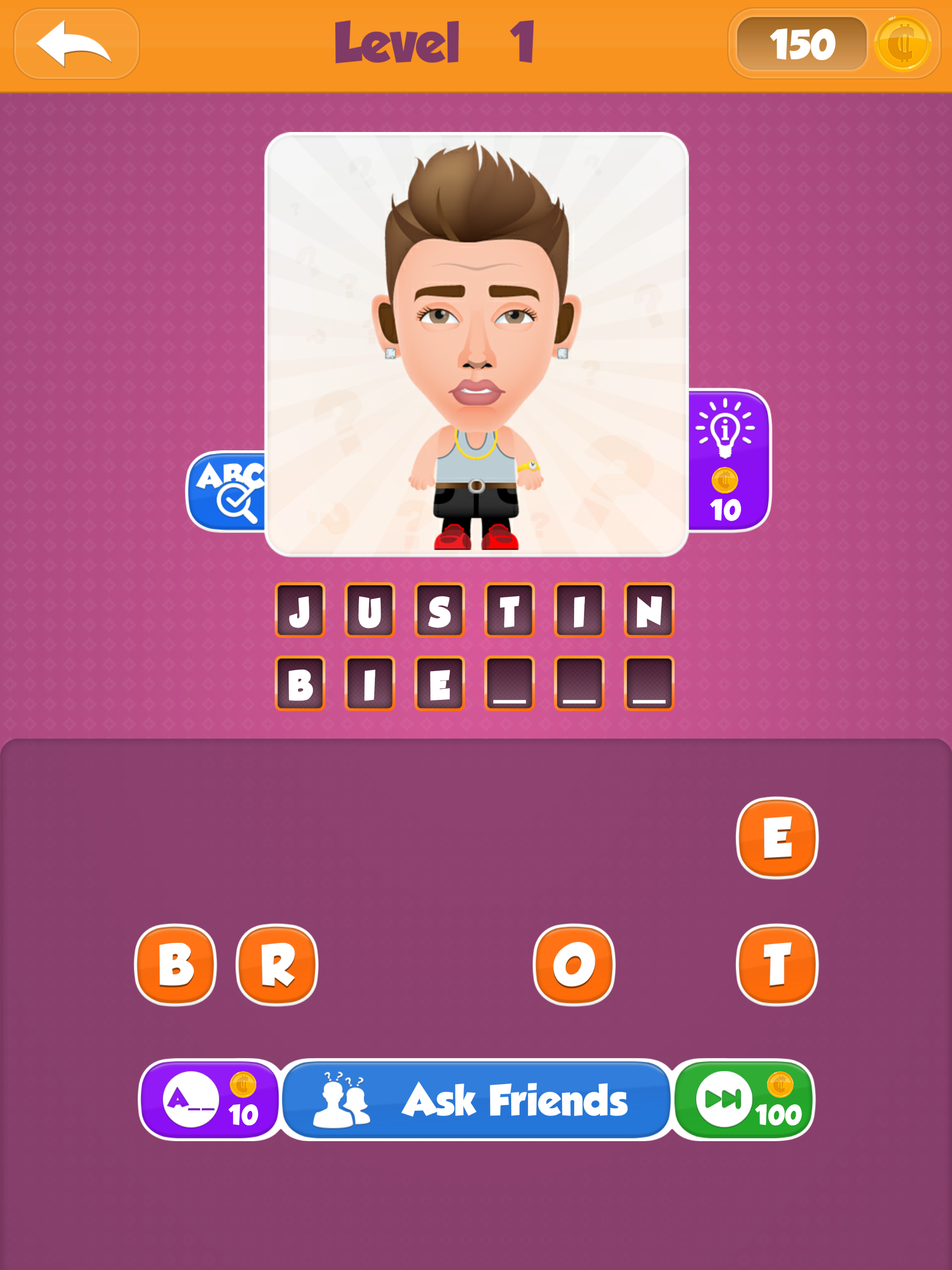 Android application Guess The Caricature Logo Quiz screenshort