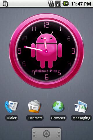 PINK Clock Widget for AnDROID