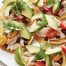 Chicken-and-Black Bean Tostadas