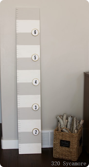 growth chart with canning lids