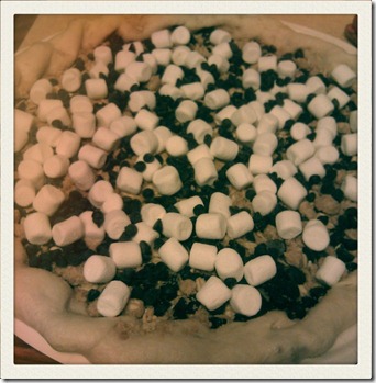 smores pizza for a sick hubby