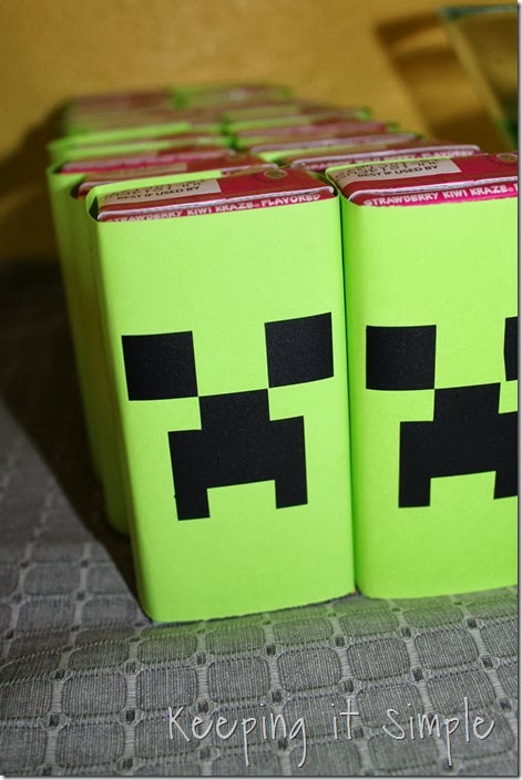 Easy and Fun Minecraft Party Ideas: Food, Favors, and Shirt - Keeping it  Simple