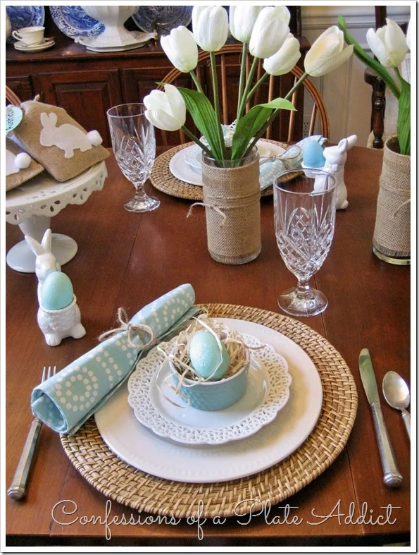 CONFESSIONS OF A PLATE ADDICT Pottery Barn Inspired Easter Tablescape