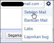 Menu Setelan Mail di Gmail