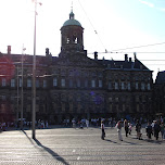 royal palace on dam square in amsterdam in Amsterdam, Netherlands 