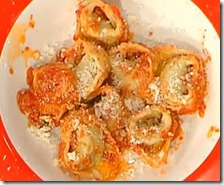 Tortellini spinaci e grana con soffritto alla bolognese