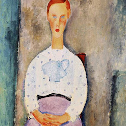 Modigliani, Girl, polka-dot dress 1919.jpg