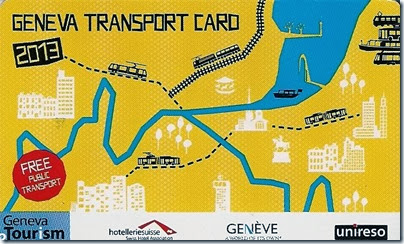 Cartão Unireso Geneva de transporte público