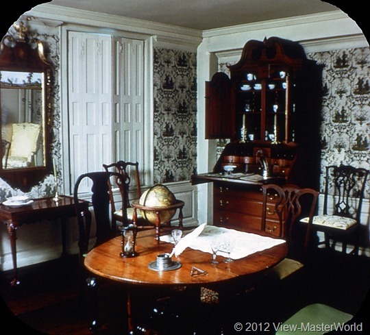 View-Master Connecticut (A750), Scene 13: Washington's Council Room, Webb House at Wethersfield