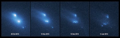 fragmentação do asteroide P/2013 R3