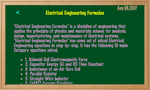 【免費教育App】Electrical Engg Formulas-APP點子