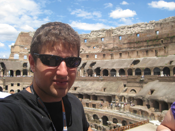 Me inside the Colosseum.